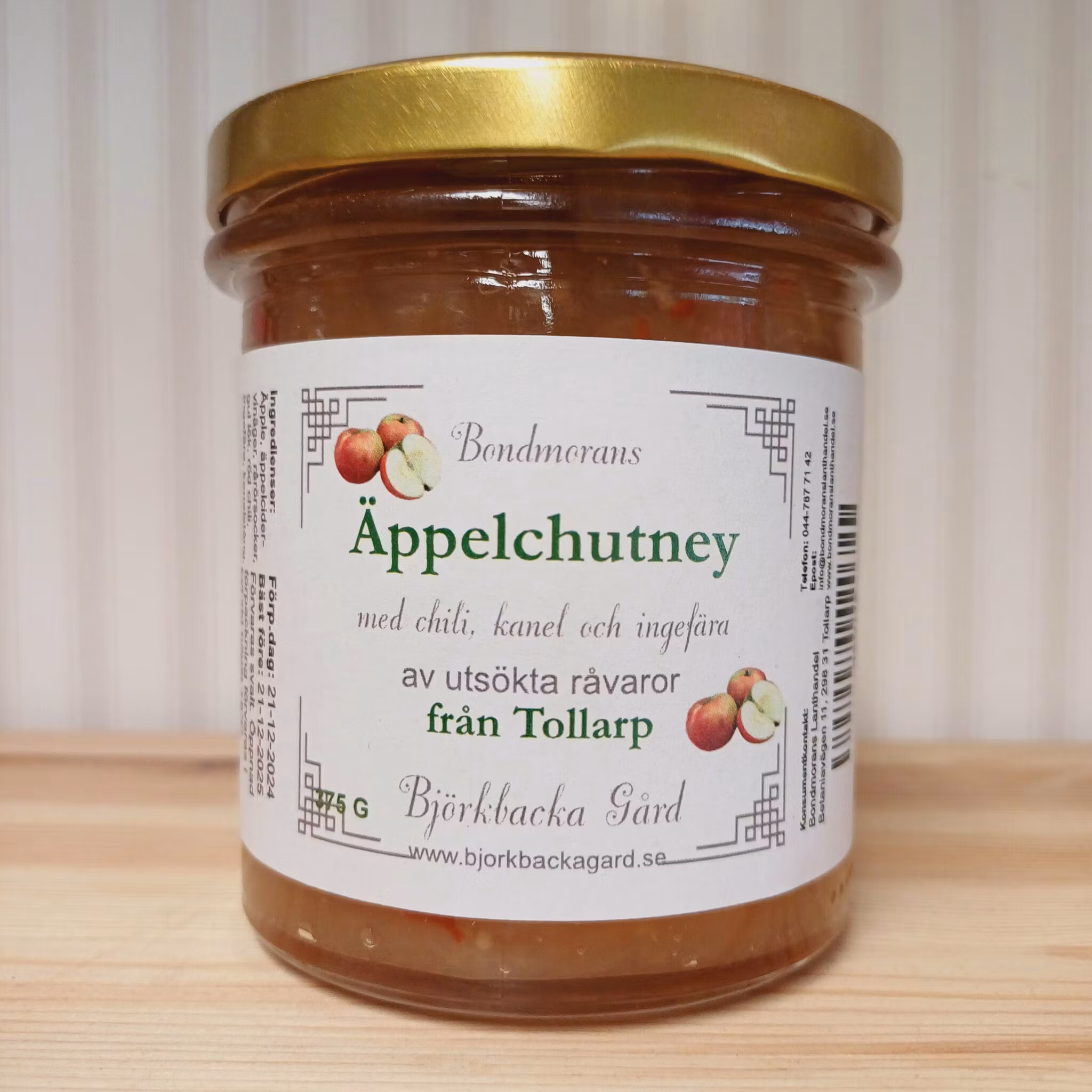 Äppelchutney 350g, Bondmorans