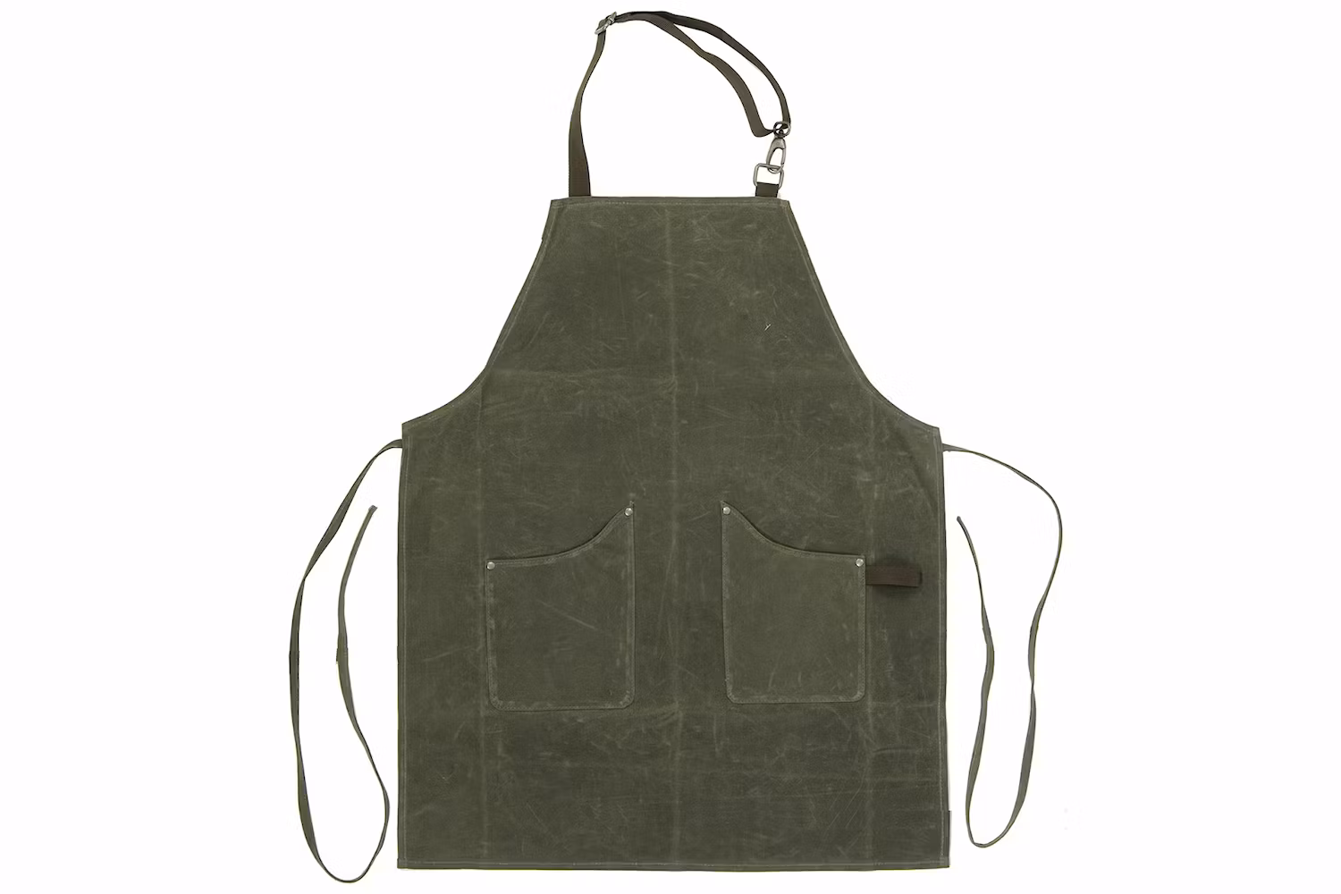 Förkläde Vaxad Canvas Oliv