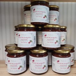 Rabarb & Jordgubbsmarmelad 385g, Bondmorans