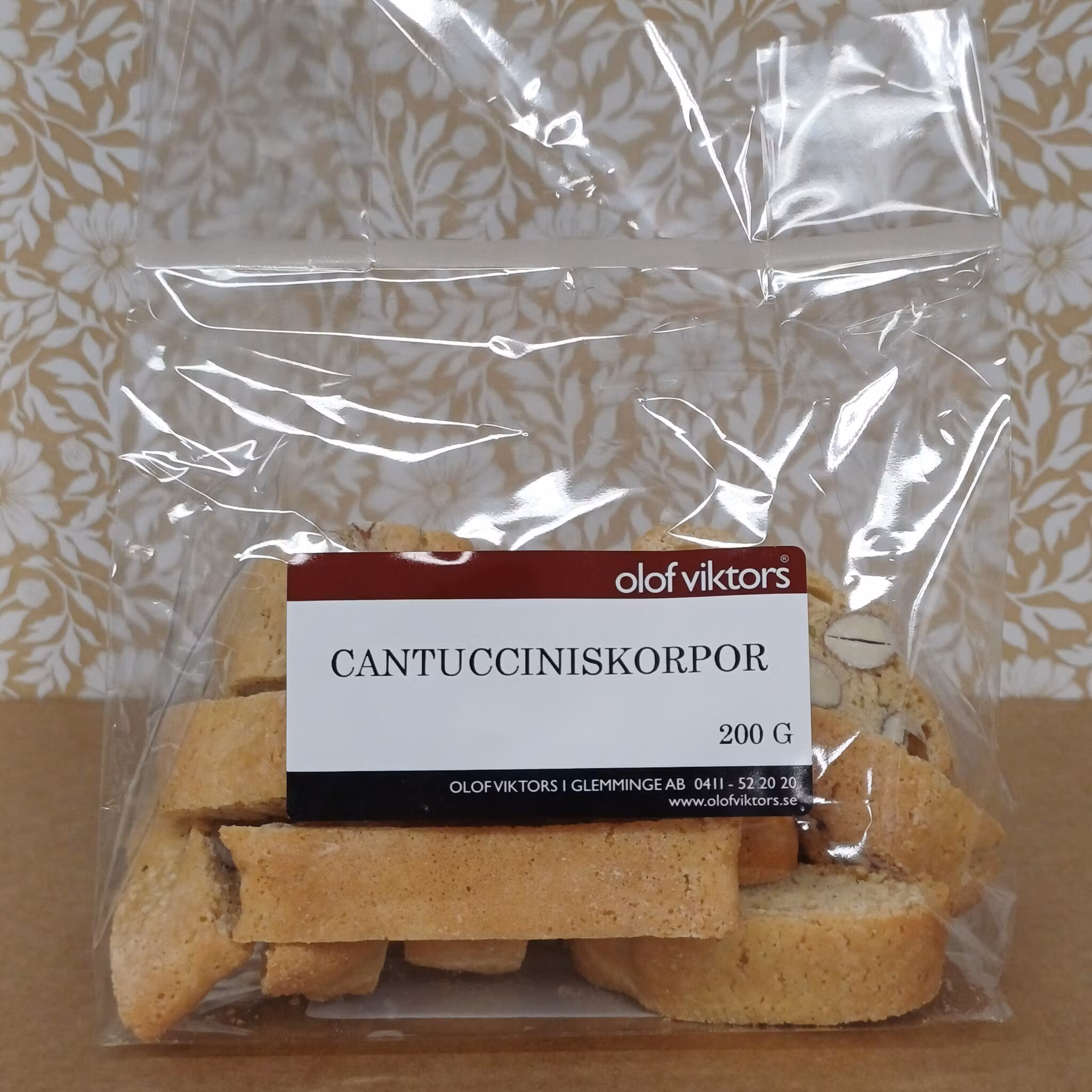 Cantucciniskorpor 200 g, Olof Viktors