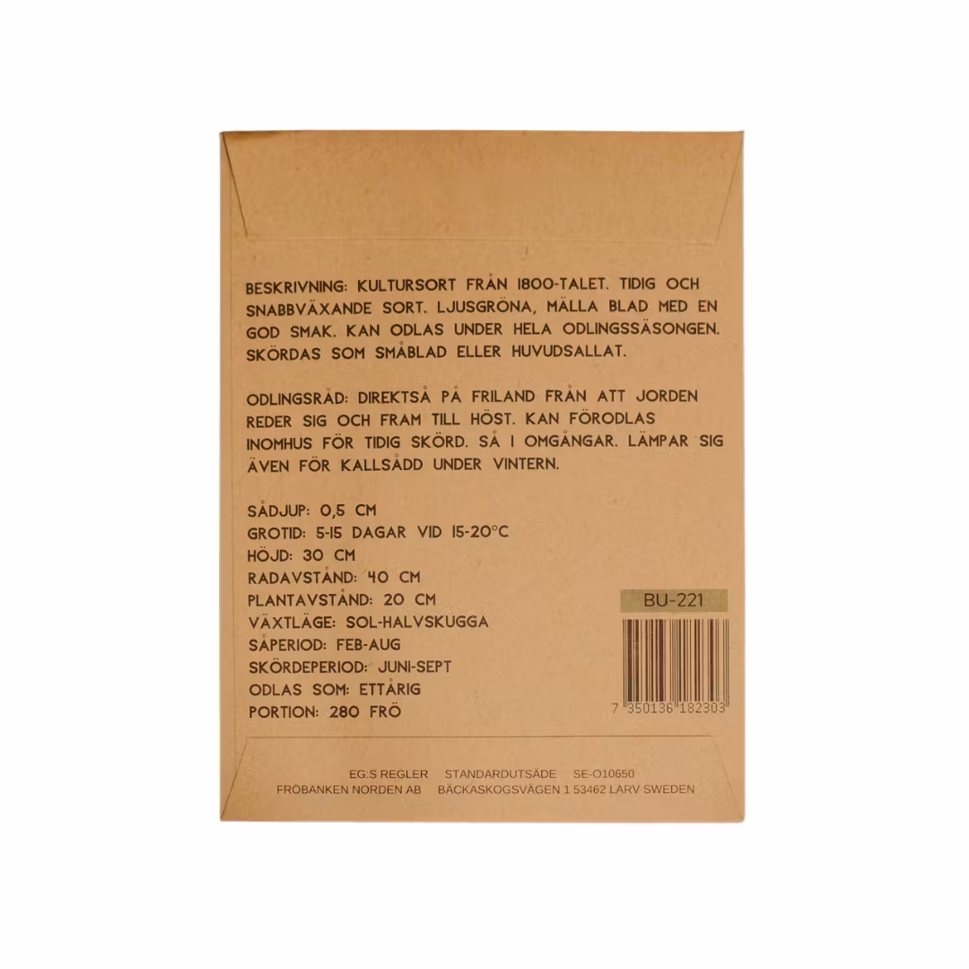 Bataviasallat 'Blonde de Paris', Fröbanken