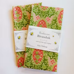 Bivaxduk 30x30 cm, Grön/Rosa Kaleido, Bondmorans