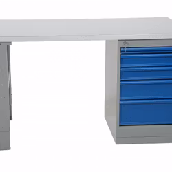 Bord m hurts 5 låd. 1600, Stål