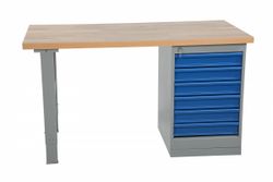 Bord m hurts 6 låd. 1600mm, Ek