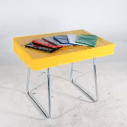 Pallöverdrag 120x80x15 cm Gult