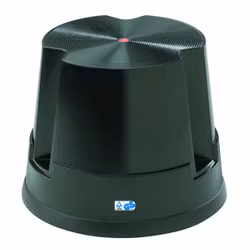 Stegpall, plast, 1 steg, svart