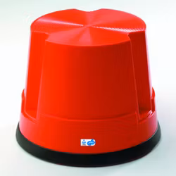 Stegpall, plast, 1 steg, röd
