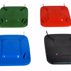 Avfallskärl 240 L, rött lock