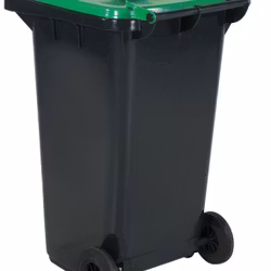 Avfallskärl 240 L, grönt lock