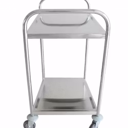 Plattformsvagn 2 hyllor, Rostfri