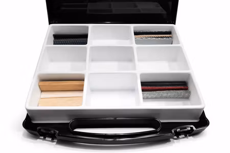 Large box med 9 st spårartiklar