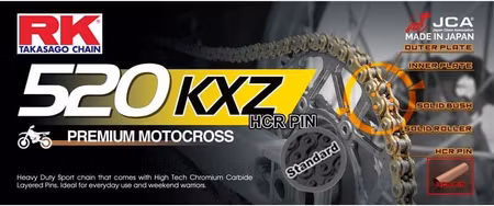 RK KXZ Gold 520 kedja