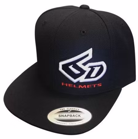6D Logo Classic Snapback Cap Black
