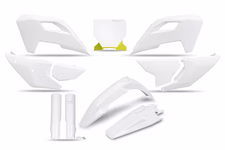 UFO Plastics Kit White Husqvarna 125cc+ 2023-