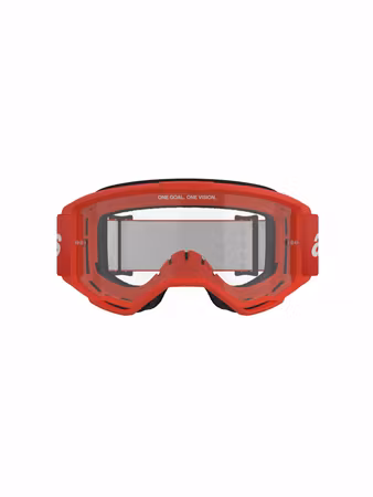 Alpinestars Vision 3 Wordmark röd med klar lins