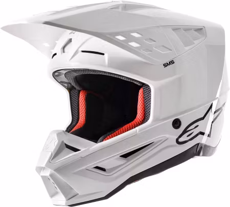 Alpinestars SM5 Solid white hjälm