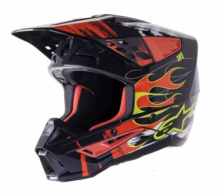 Alpinestars SM5 Rash Gloss black/red hjälm