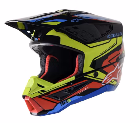 Alpinestars SM5 Action Black/Yellow/red hjälm