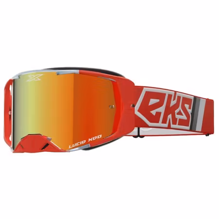 EKS Lucid Caliber RED Gold Mirror Lens