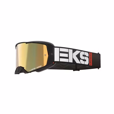 EKS Lucid Caliber BLACK Silver Mirror Lens