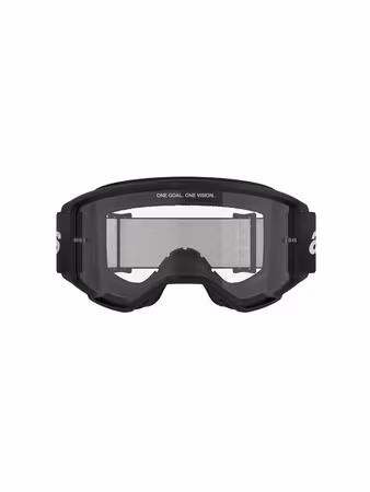 Alpinestars Vision 3 Wordmark svart med klar lins