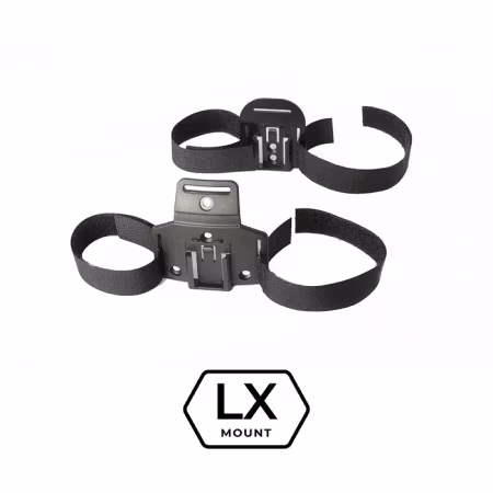 LEDX Lampfäste och Snok batterifäste för hjälmar med ventialtionshål