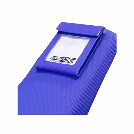 CrossX UGS sadelöverdrag blå Husq tidkortshållare 2019-2023