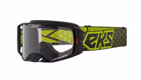 EKS Lucid BLACK / FLUO YELLOW - CLEAR LENS