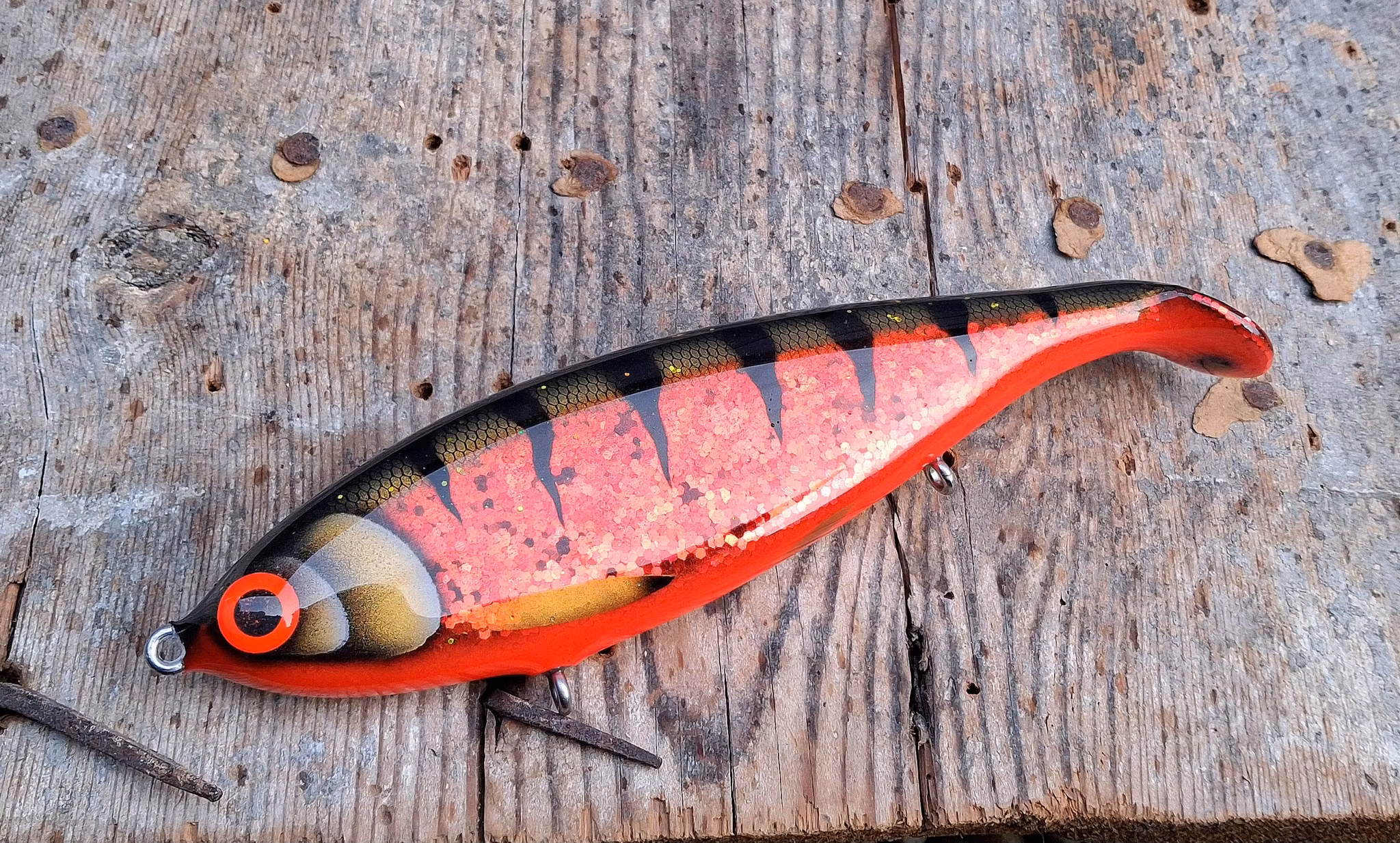 Big Backlip RedGlitter Tiger