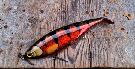 Big Backlip Motoroil RedGlitter Tiger