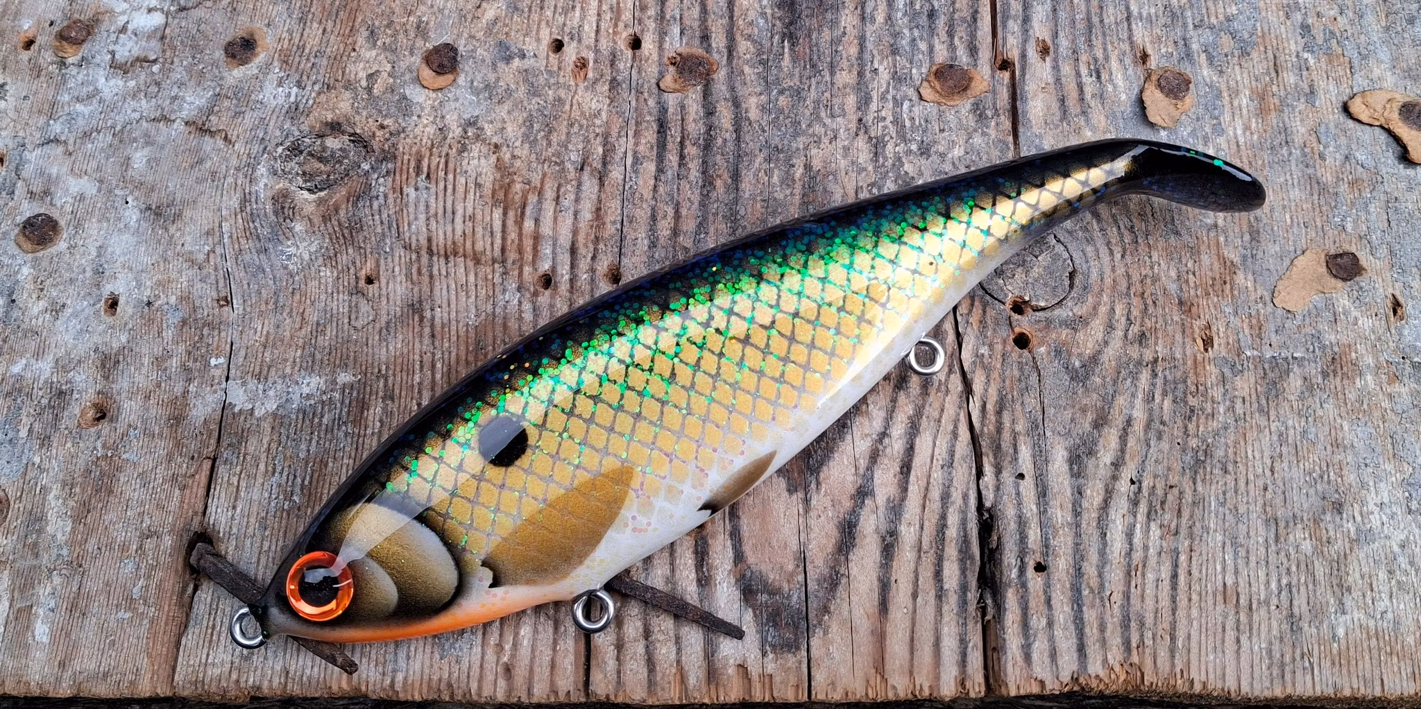 Big Backlip GreenShimmeringShad