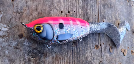 Big Wideboy tail 'one-off' HotPink/silver