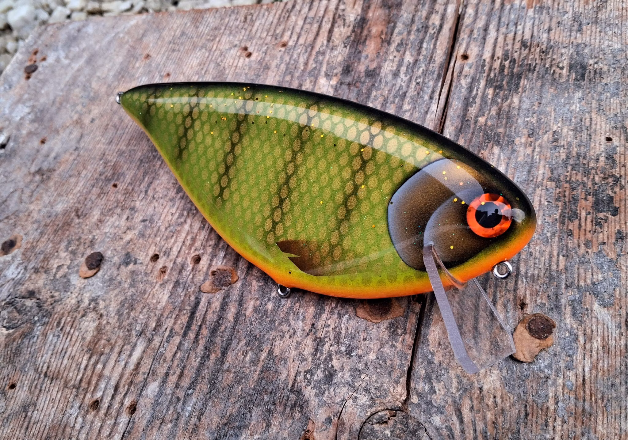 Schnitzel Crank 'Olive Orangebellyperch'