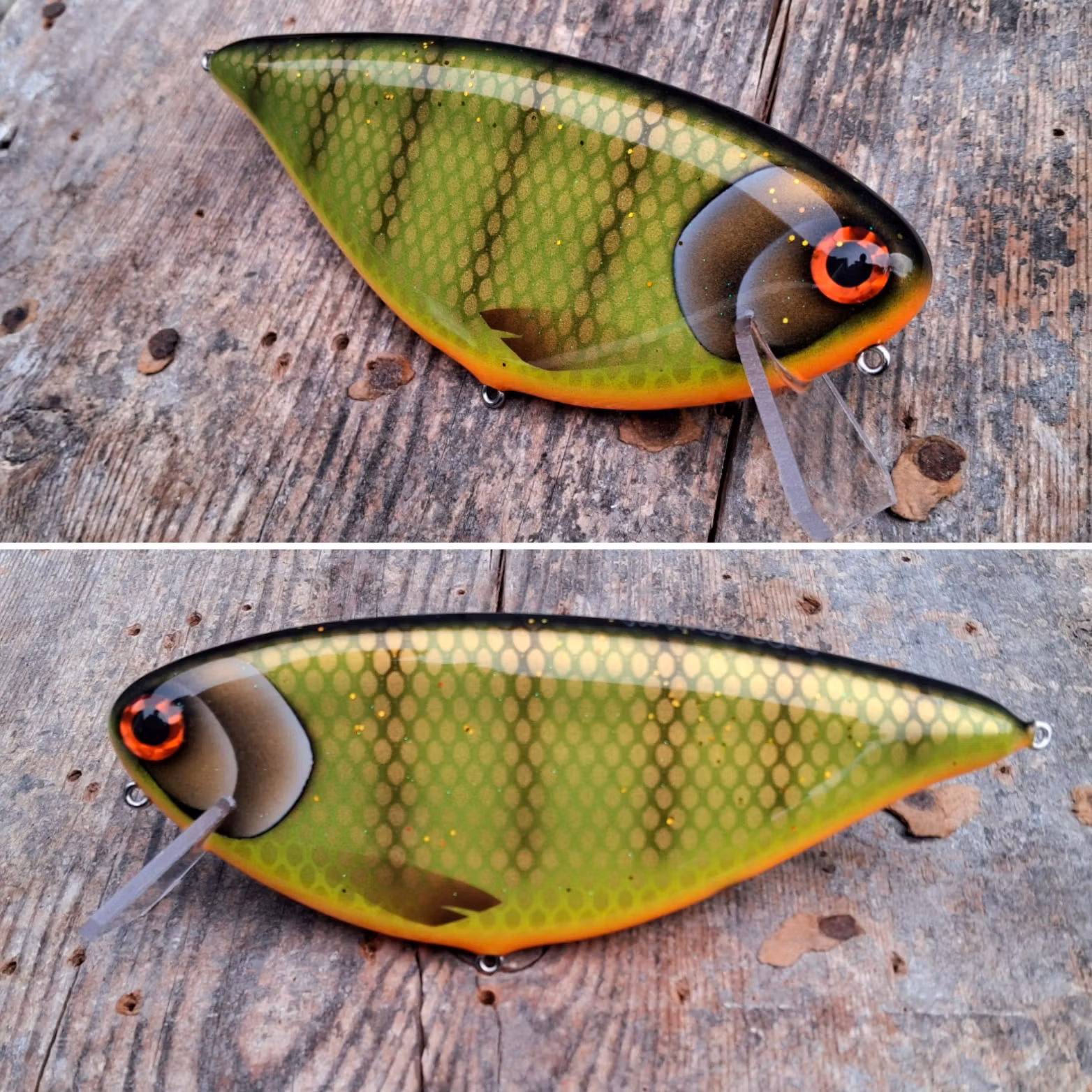 Schnitzel Crank 'Olive Orangebellyperch'