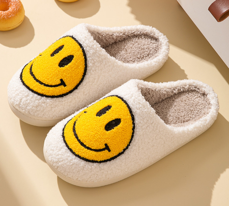 Köp innetofflor dam leende Smiley
