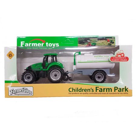 Köp traktor med släp Farmer Toys