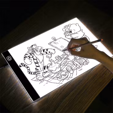 Ljusbord LED A4 för rita, kalkera & kreativt skapande