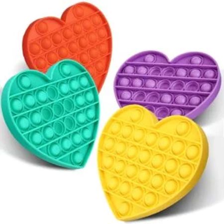 Pop It Fidget Toy hjärta – Stresslindrande