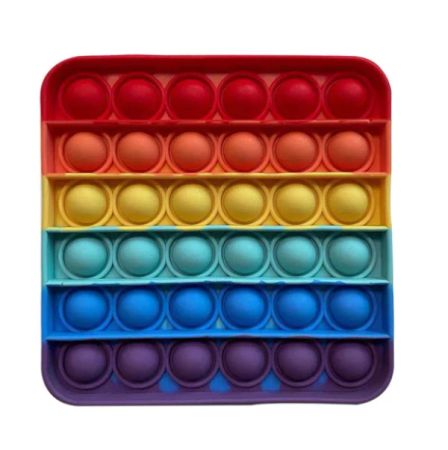 Pop It Fidget Toy regnbåge – Färgglad stressleksak