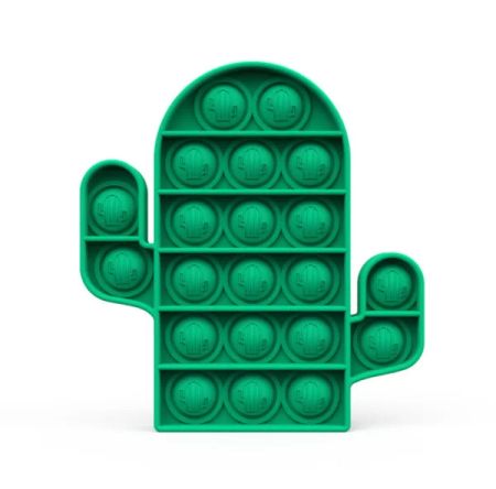 Pop It Fidget Toy kaktus – Färgglad stressleksak