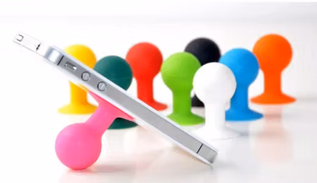 Smidig mobiltelefonhållare i silikon stabilt grepp för mobilen