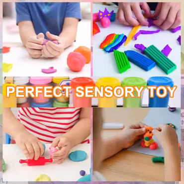 Kreativ modellera i härliga färger lek, lär och skapa