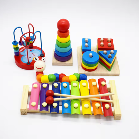 Köp Montessori leksaker i trä 5-pack