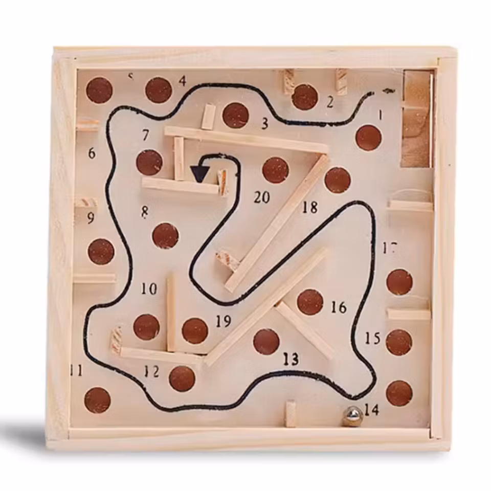 Köp labyrintspel med kula mini från Coolasteprylarna.se