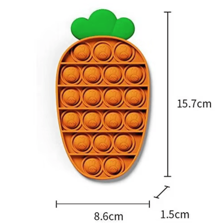 Morotsformad Pop It – Fidget Toy för fokus