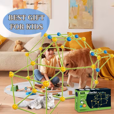 Byggsats för kojor & konstruktioner kreativ bygglek för barn