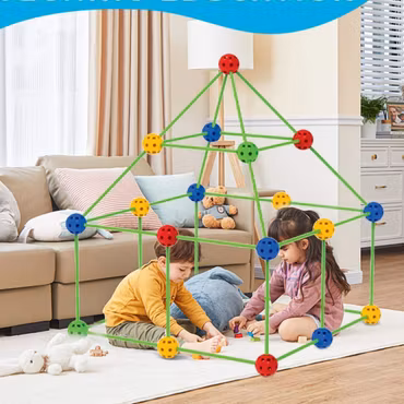 Byggsats för kojor & konstruktioner kreativ bygglek för barn