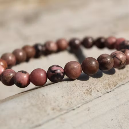 Rodonitarmband i natursten självkänsla & balans