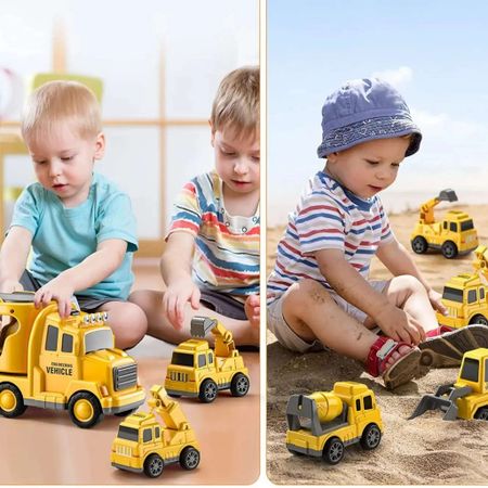 5-i-1 lastbilsleksak med mini fordon