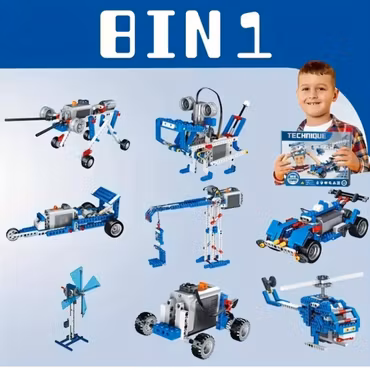 STEM-byggsats för barn 396 delar teknik & lek